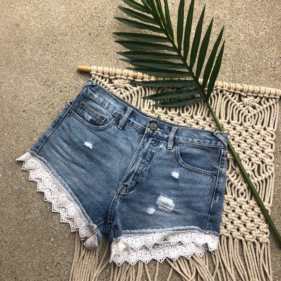 Free People Pants - Free People Distressed Jean Shorts Size 25